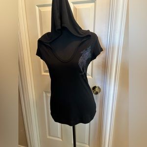 Hooded Tee by Poetry